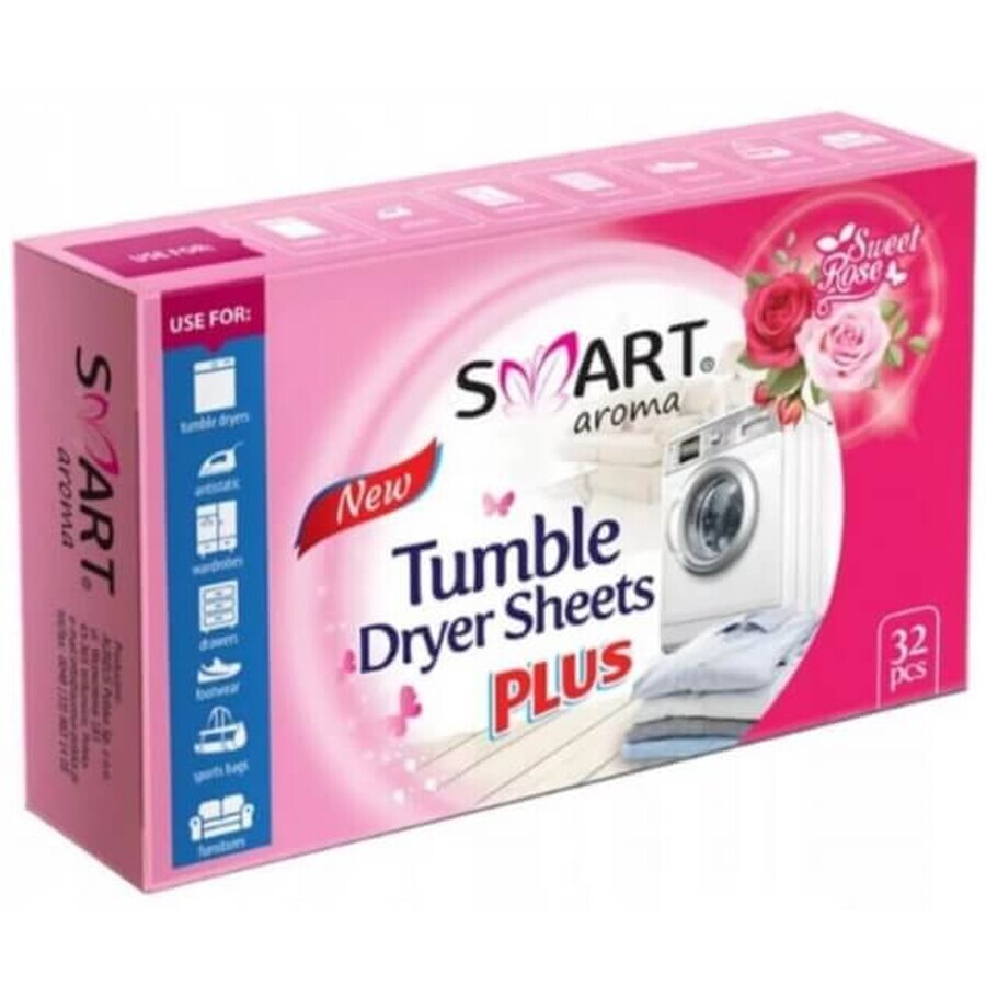 Smart Aroma, Trockentücher mit dem Duft von Sweet Rose, 32 Stück