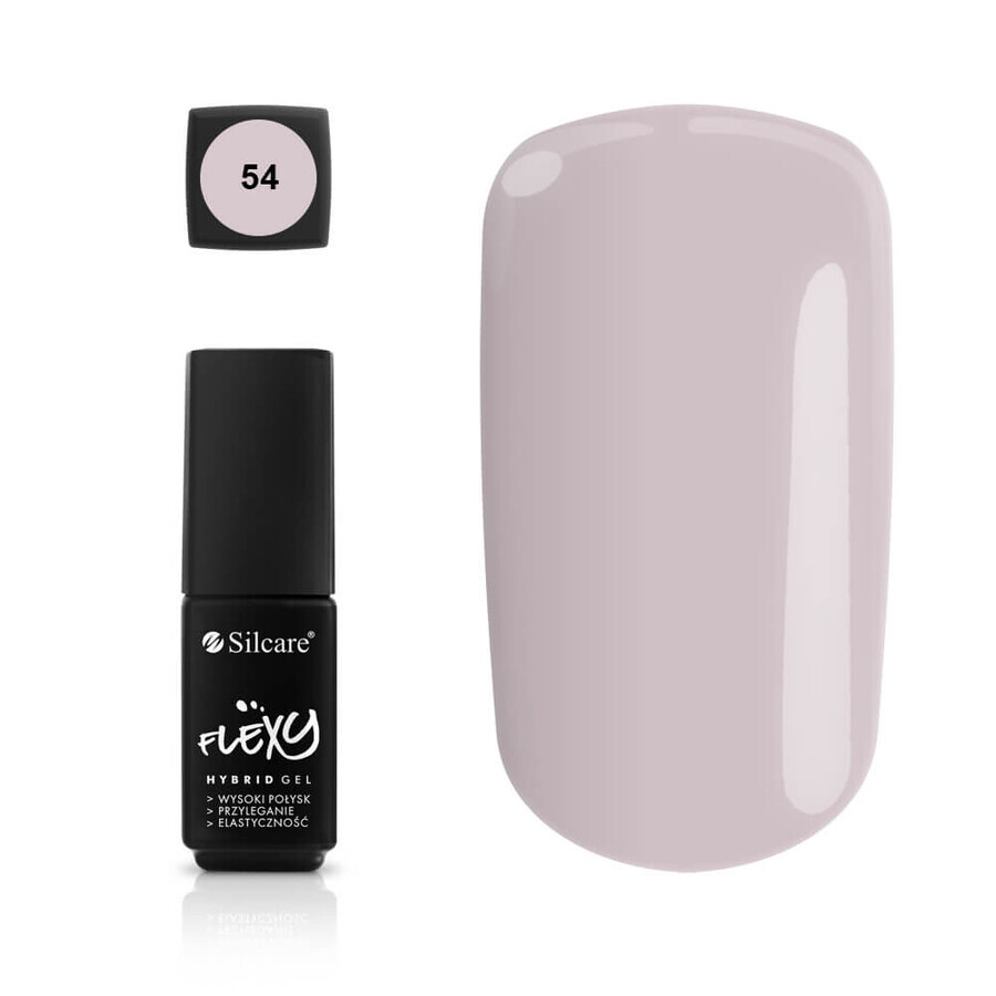 Laca híbrida para uñas Silcare Flexy 54, 4,5 g