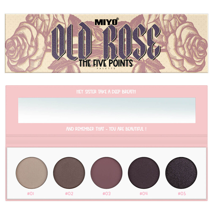 Acquista MIYO The Five Points Old Rose Palette di ombretti, 6,5g MIYO The Five Points Old Rose Palette di ombretti, 6,5g