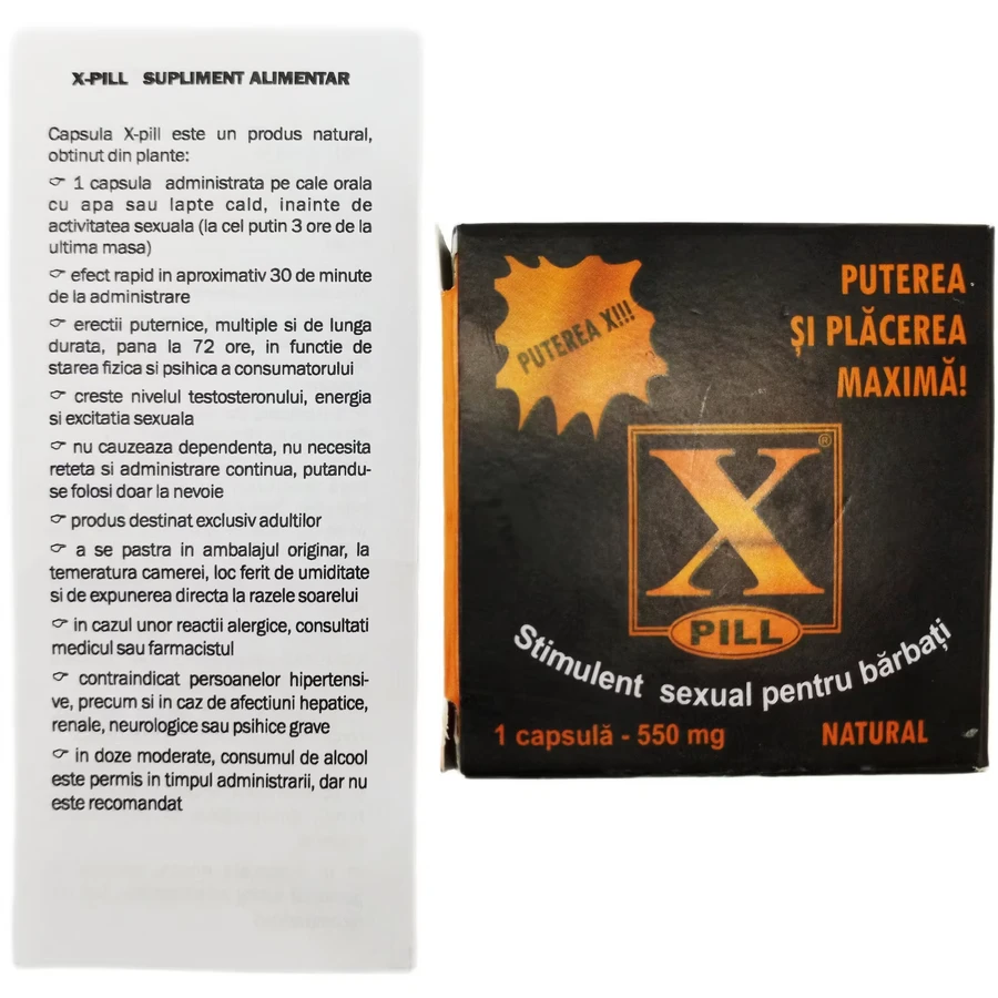 X-Pill, 1 gélule, Sichuan Wolong Pharmaceutical