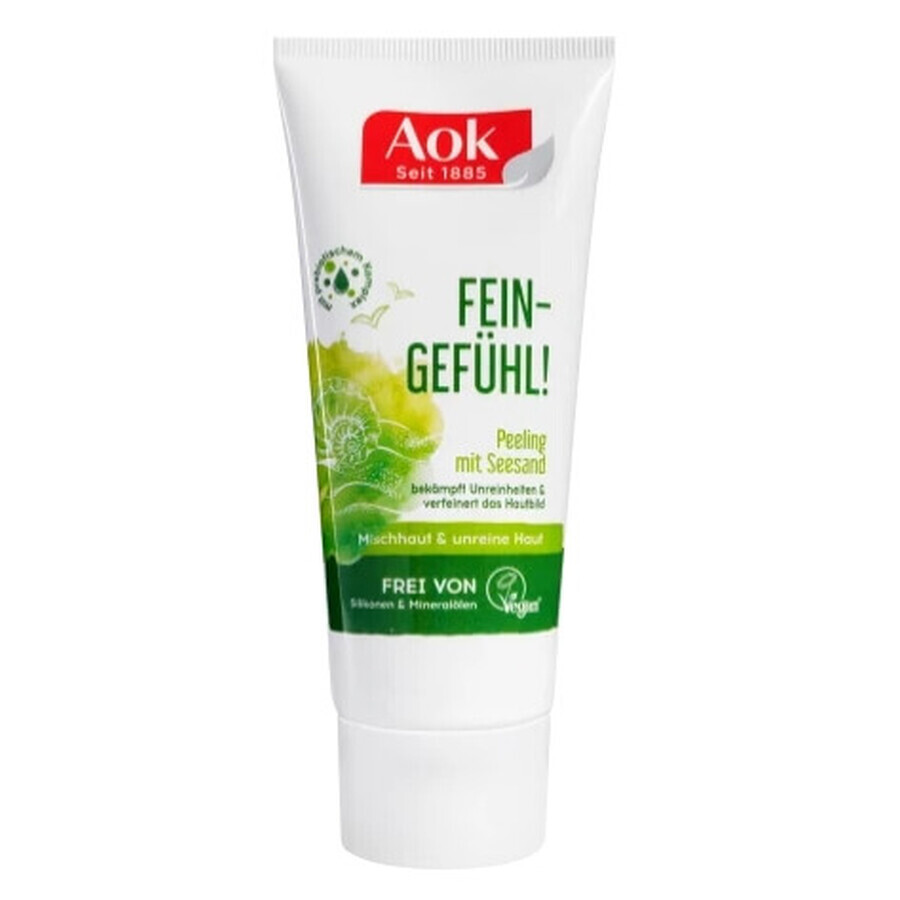 Aok, Scrub met zeezand en bia thee, 100ml