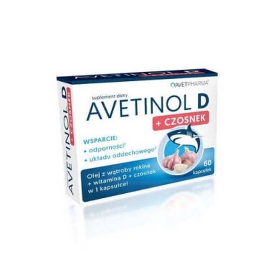 Avetinol D+ Garlic, 60 capsules