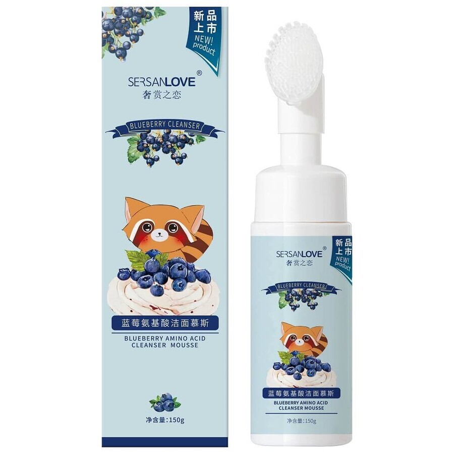 SersanLove Mousse lavante pour le visage à l'extrait de baies, 150ml