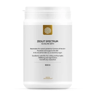 Sel de bain alcalin Zeolite Spectrum, 800 g, Novo Biomedics