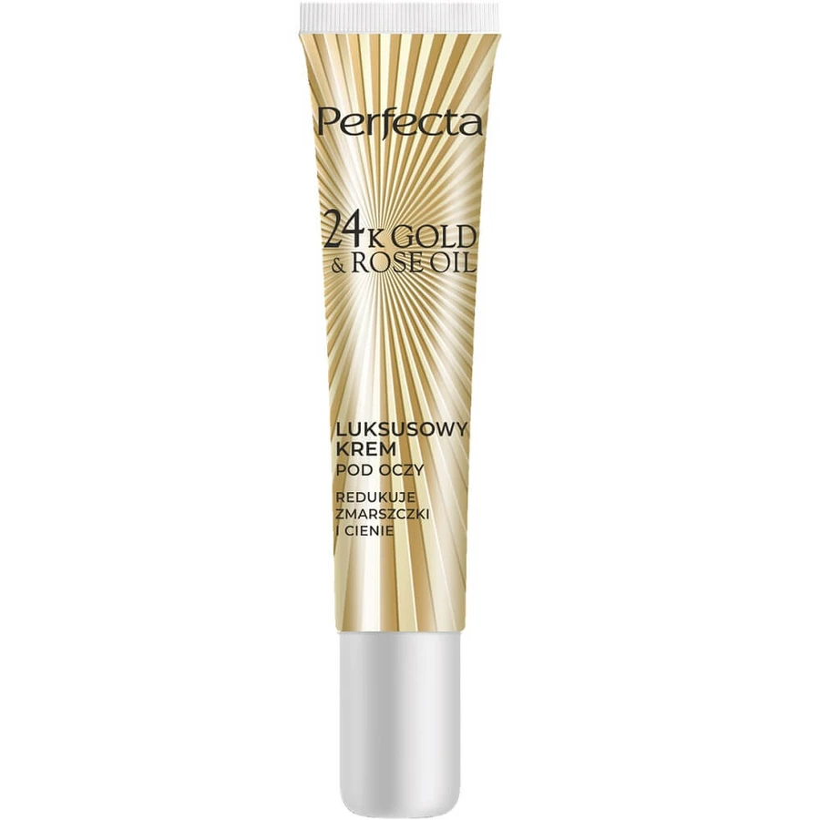 Perfecta 24K Gold amp; Rose Oil Crema de Lujo Antiarrugas para Ojos 15ml