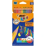 BIC Evolution Stripes Oogpotloden, 12 kleuren