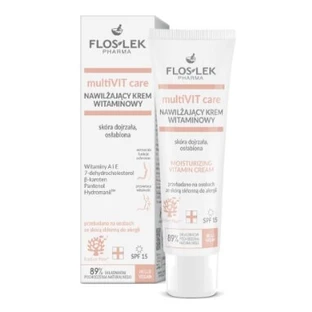 Floslek Pharma Multivit Care, Crème hydratante pour les peaux matures et relâchées, vitamines, 50 ml