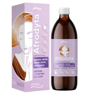 Efime Aphrodite Aphrodite cheveux épicés peau et ongles sains, biotine, L-cystéine, collagène, 500 ml