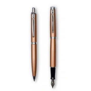 Zenith, copper nib pen + ballpoint pen