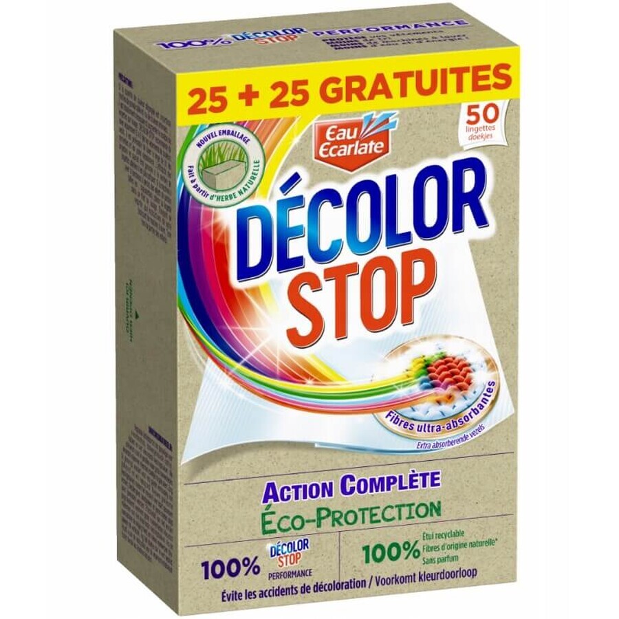 Decolor Stop, Waschlappen mit ökologischem Lackschutz, 25 + 25 Stück