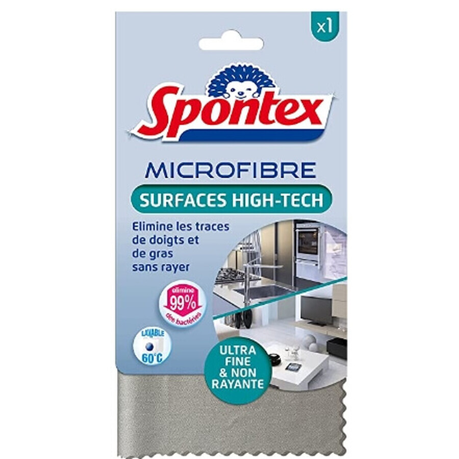 Spontex, Suprafețe high-tech, cârpă microfibră, 1 buc.