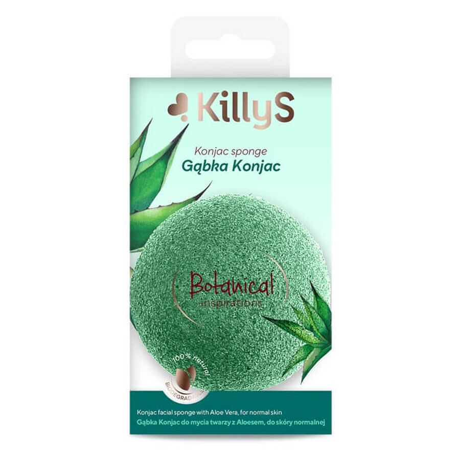 Buy KillyS Botanical Inspirations konjac face wash sponge with aloe vera KillyS Botanical Inspirations konjac face wash sponge with aloe vera