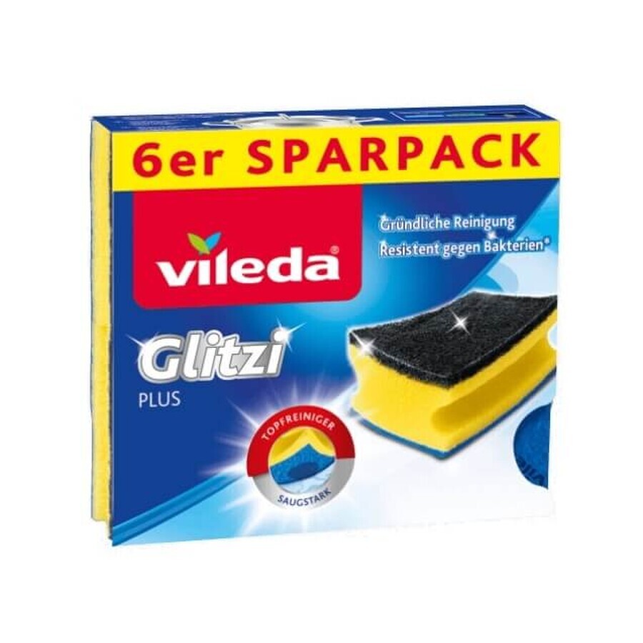 Vileda, bureți de spălat vase, 6 bucăți