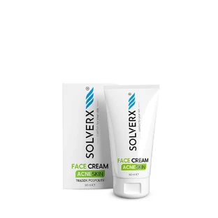 Solverx Crema facial para pieles acnéicas y grasas, 50ml