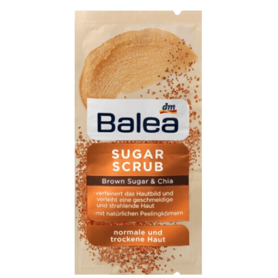 Balea, scrub esfoliante con zucchero di betulla e zucchero di chia, 16ml