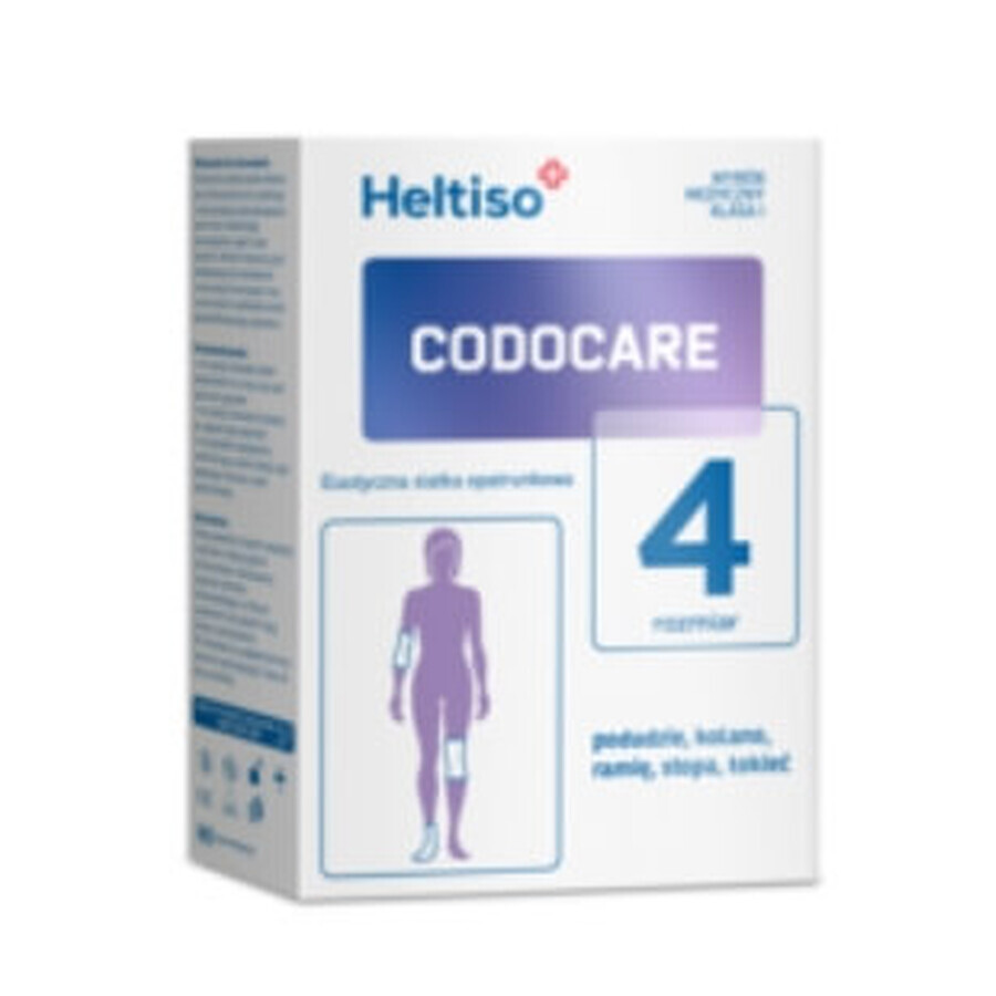 Heltiso Codocare Plasă de bandaj, elastică, mărimea 4, 100cm, 1 buc - Termen lung!
