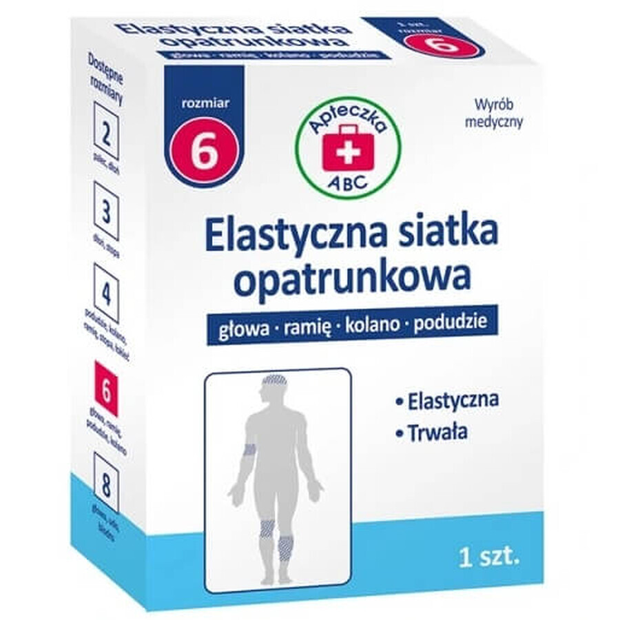 Elastic bandage net, ABC First Aid Kit, size 6, 1 pc