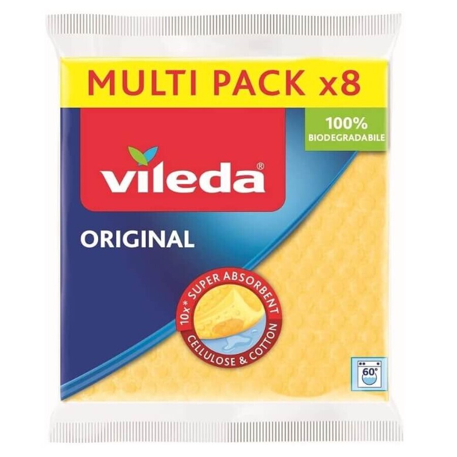 Vileda, Paño muy absorbente, 8 piezas