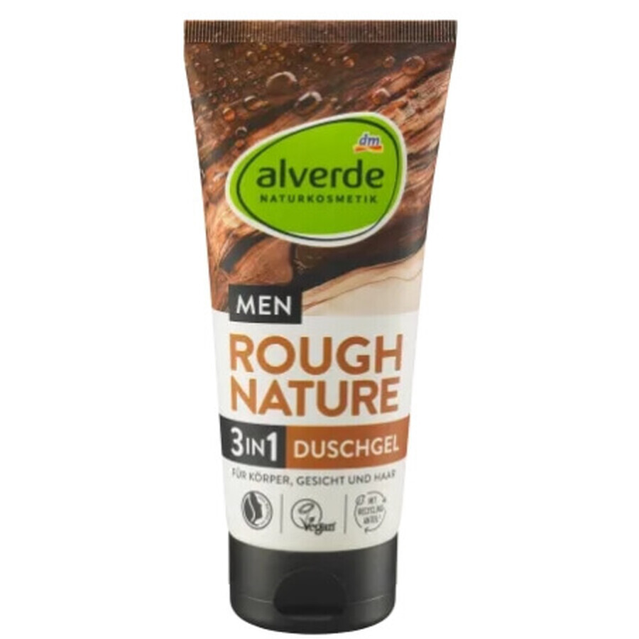 Alverde MEN, Rough Nature 3in1, shower gel, 200 ml