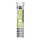 Dr Vita Vitamina D3 2000 UI con zumo, 20 comprimidos efervescentes
