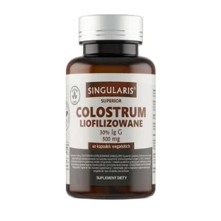 Singularis Colostrum Lyophilisiert 30% Ig G 500mg, 60 Kapseln