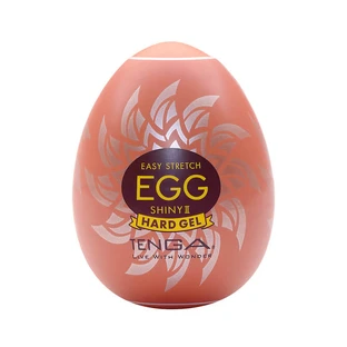 Tenga Easy Stretch Egg Shiny Shiny II Hard Gel Disposable Masturbator Egg-Shaped Disposable Masturbator