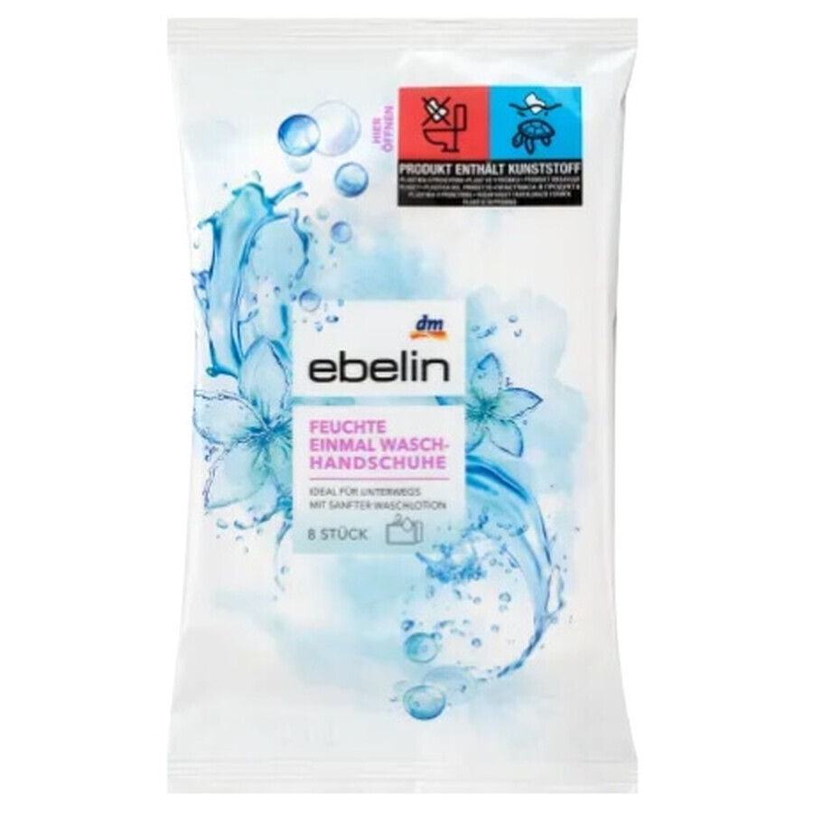 Ebelin, Guantes de lavado, 8 piezas