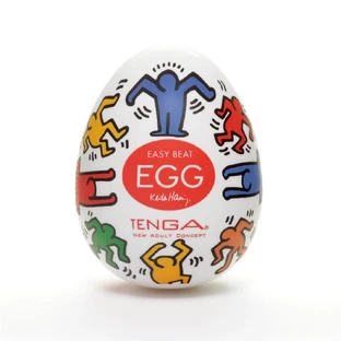 Easy Beat Egg Keith Haring Dance Keith Haring Dance Masturbador desechable en forma de huevo