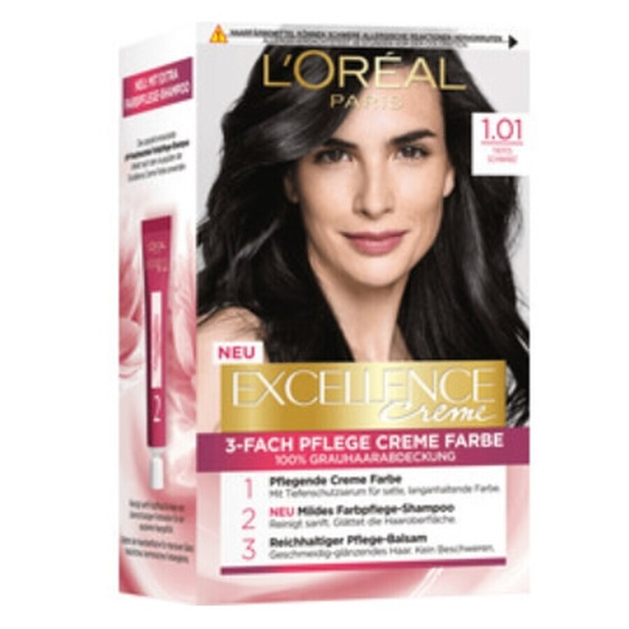 Loreal, Excellence Creme, Coloration 1.01, 1 pc