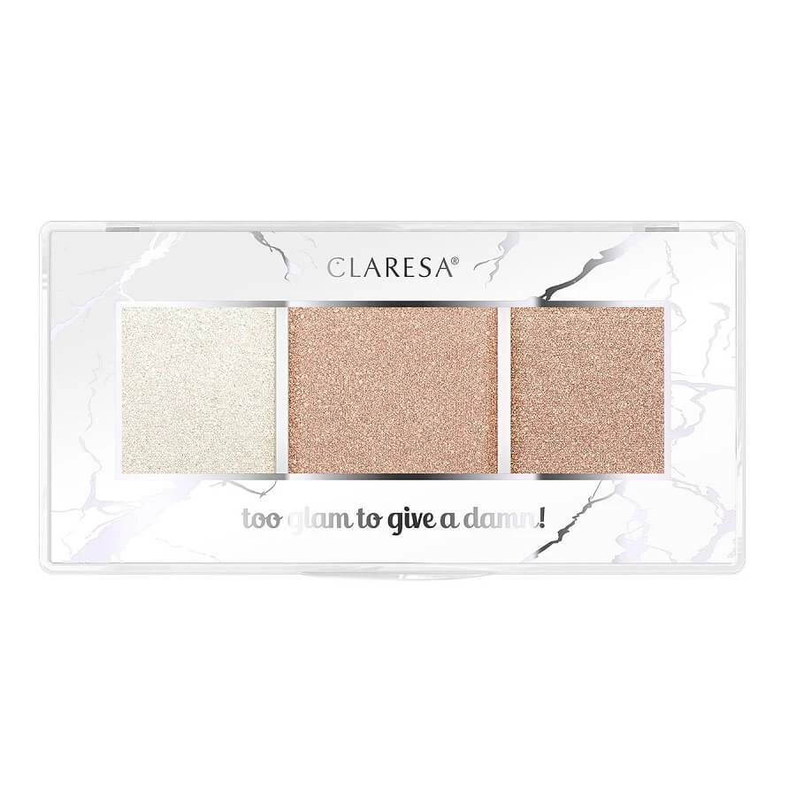 Claresa Too Glam To Give A Damn Paleta de iluminadores 11 Rosy Glow, 12,5 g