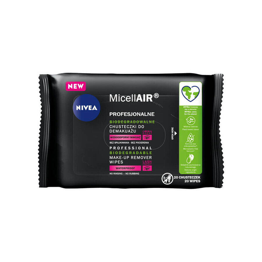Shop Nivea MicellAir Professional Biologisch abbaubare Reinigungstücher, 20 Stück Nivea MicellAir Professional Biologisch abbaubare Reinigungstücher, 20 Stück