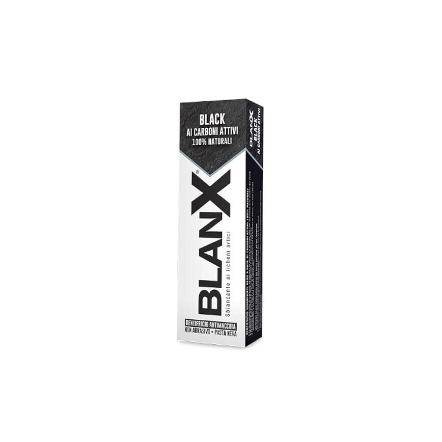 BlanX Dentifricio Sbiancante Carboni Neri, 75 ml
