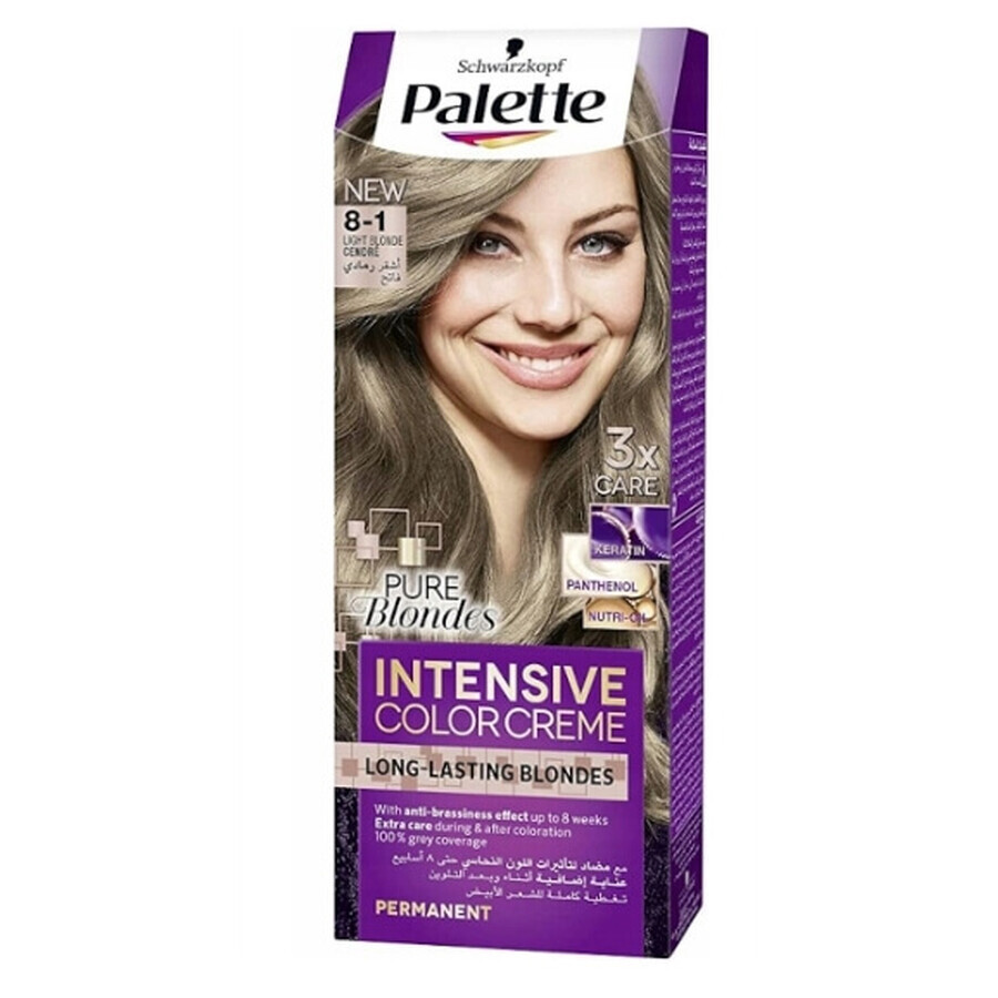 Palette Schwarzkopf, Colore a cera intensivo 8-1, biondo, 1 pz.