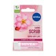 Nivea Caring Scrub Exfoliant pentru buze Wild Rose, 4.8g