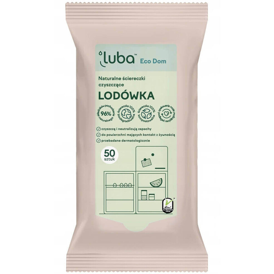 Luba Eco House Natürliche Reinigungstücher Kühlschrank, 50 Stück