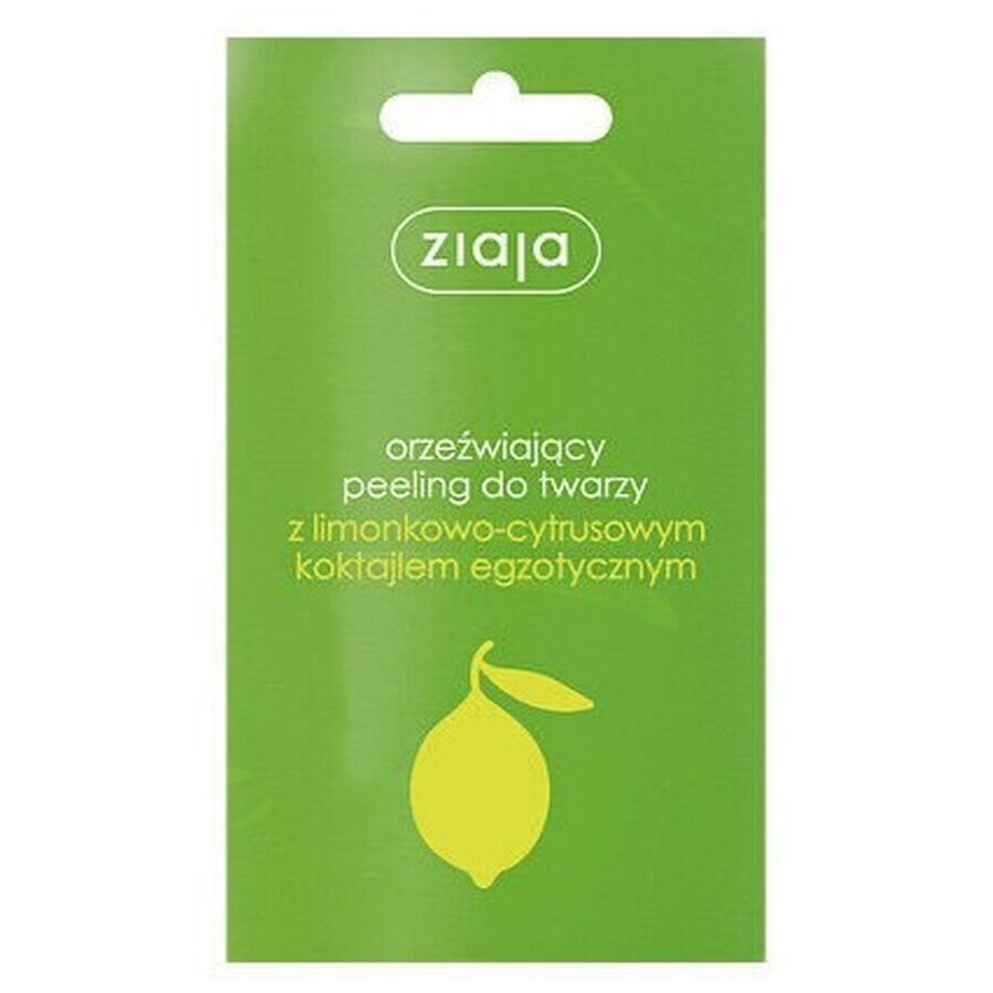 Ziaja lemon citrus scrub for face and body, 1 sachet 7 ml - Long shelf life!