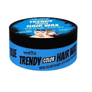 Venita Trendy Colour Hair Wax Cire colorante bleue, 75g