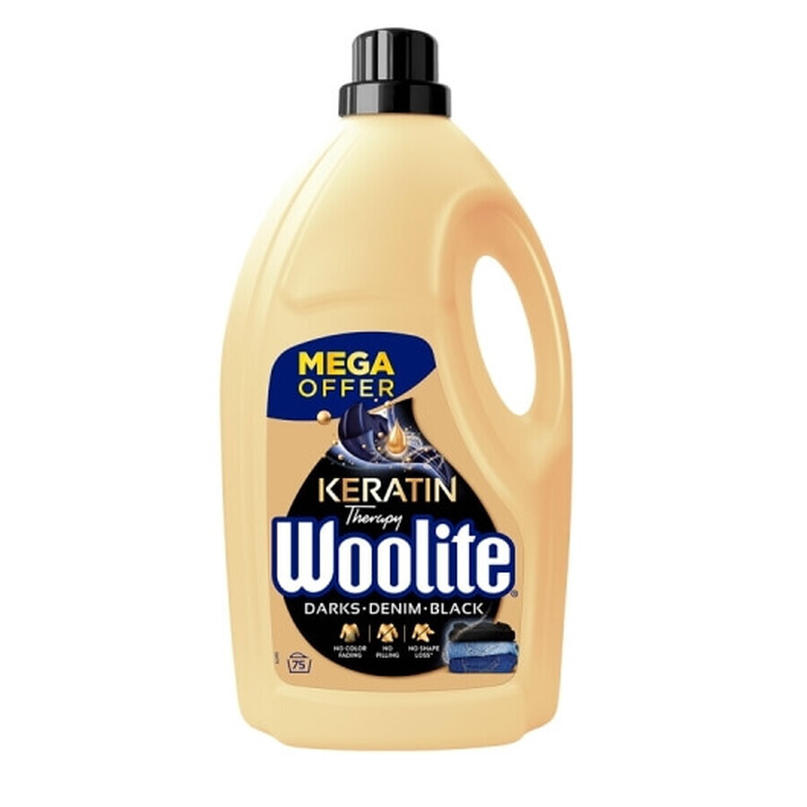 Woolite Dark Keratin Therapy Black Détergent à lessive noir 4.5 L/ 75 lavages