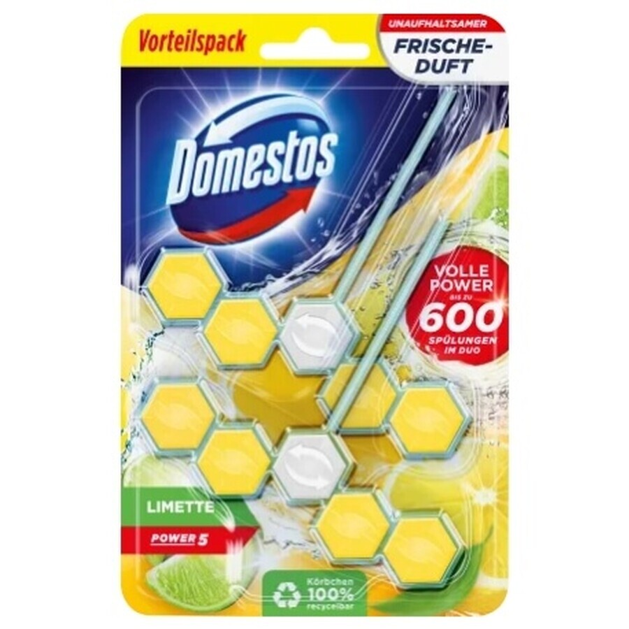 Domestos, toilet bucket, lime, 2 pieces