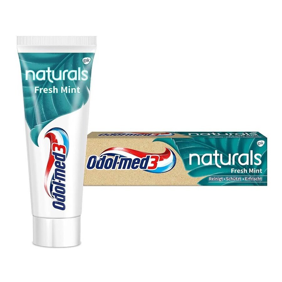 Odol-med3, Naturals Fresh Mint, toothpaste, 75ml