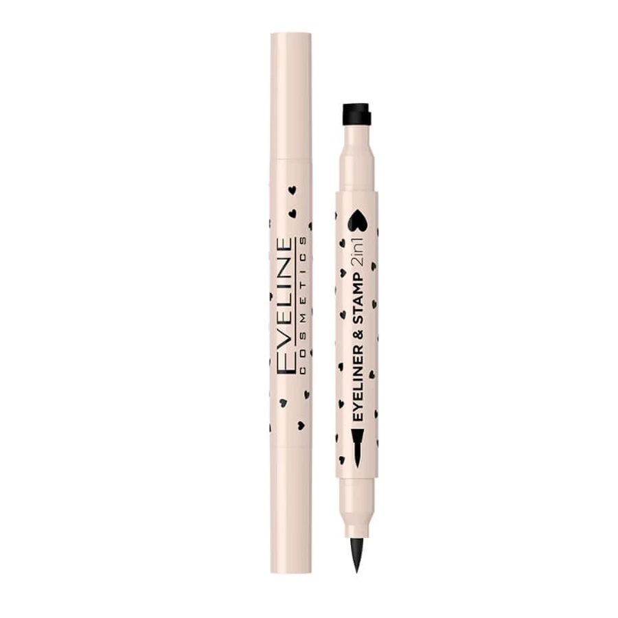 Eveline Cosmetics, Eyeliner met stempel 2in1 nr. 1, hartje