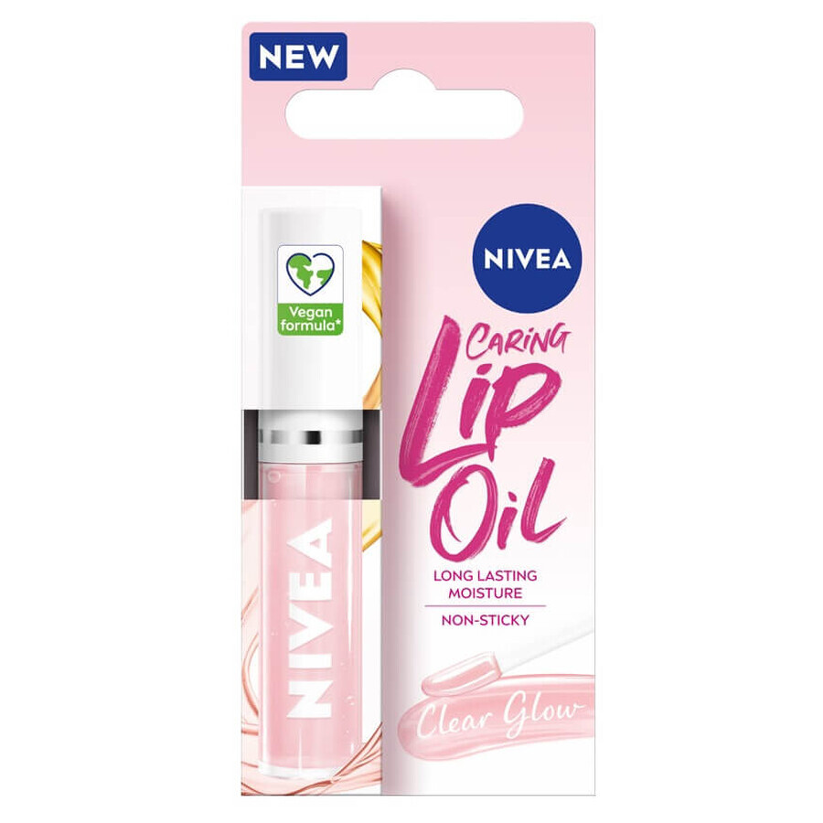 Nivea Caring Lip Oil Clear Glow, 5,5 ml