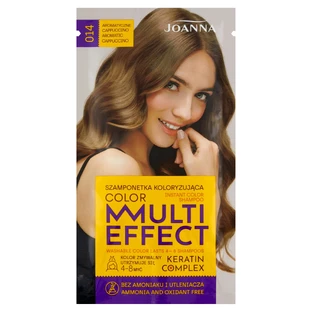 Joanna Multi Effect Shampoo Color 014 Cappuccino Flavored Cappuccino, 35g