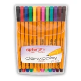 Rystor, Creioane colorate subțiri, culori mixte, 12 bucăți