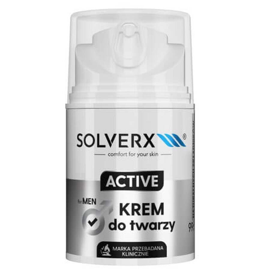 Solverx Active Face Cream pentru bărbați, 50ml