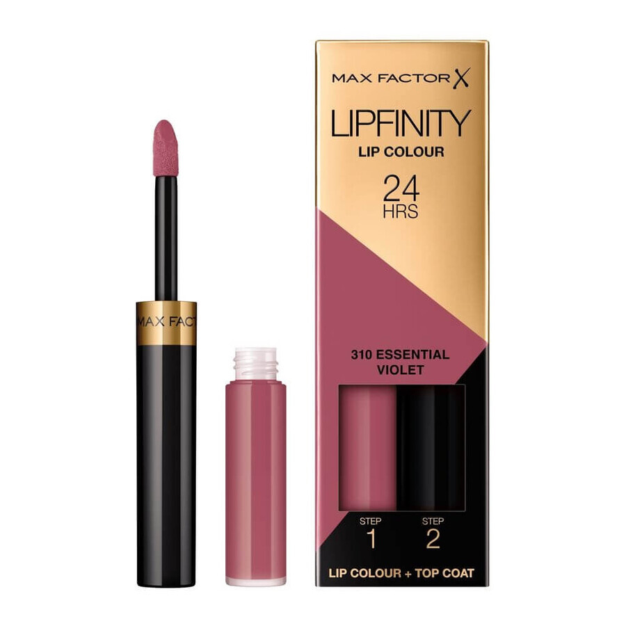 Cumpără Max Factor Lipfinity Lip Colour Ruj lichid cu două faze 310 Violet esențial Max Factor Lipfinity Lip Colour Ruj lichid cu două faze 310 Violet esențial