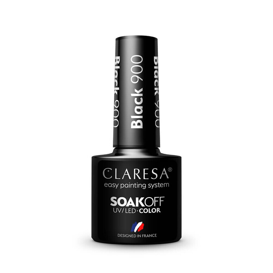 Claresa Soak Off Barniz Híbrido UV/LED Color 900 negro, 5g
