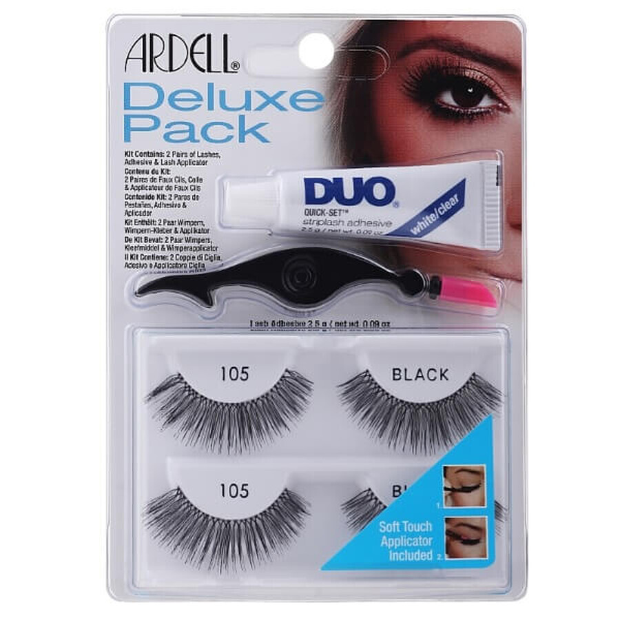 Winkel op Ardell Deluxe Set valse wimpers 2 paar 105 Zwart Ardell Deluxe Set valse wimpers 2 paar 105 Zwart