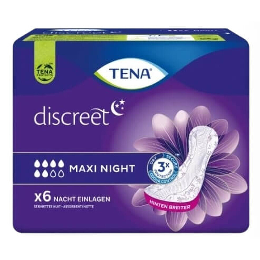 Acquista Tena, Discreet Maxi Night, bendaggio, 6 pz. Tena, Discreet Maxi Night, bendaggio, 6 pz.