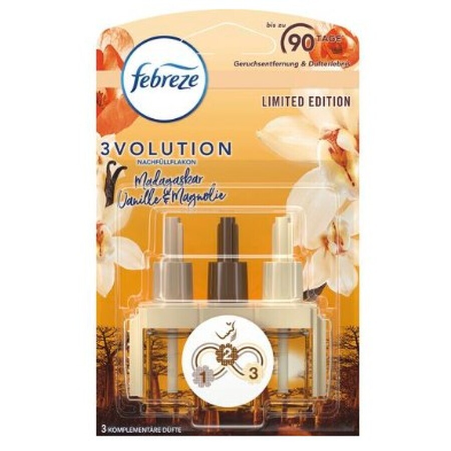 Febreze, 3Volution, navulling voor luchtverfrisser, Madagascar Vanille, 1 st
